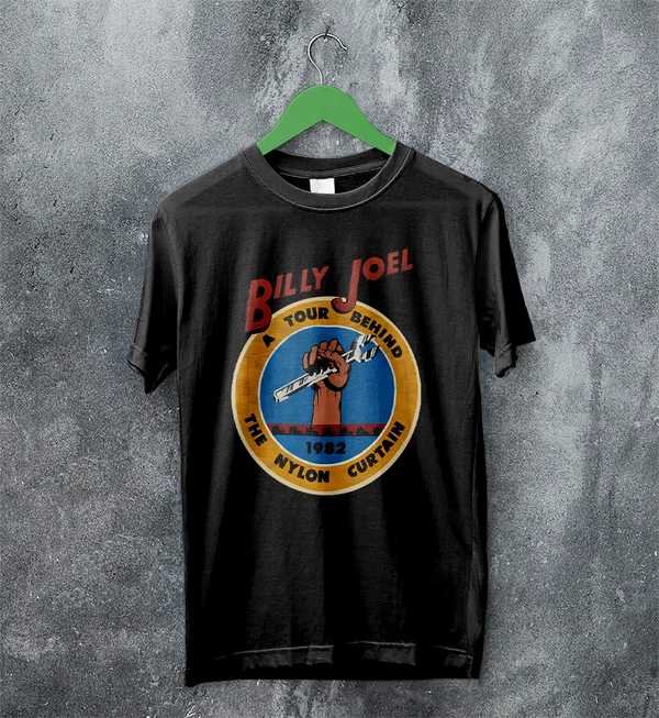 Billy Joel Tour T-Shirt The Nylon Curtain Billy Joel Shirt 80s Concert Merch