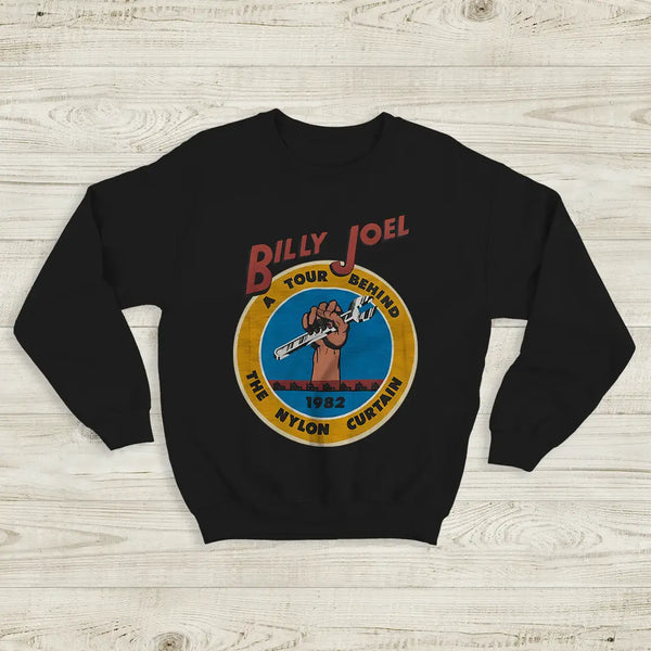 Billy Joel Tour Sweatshirt The Nylon Curtain Billy Joel Shirt 80s Concert Merch