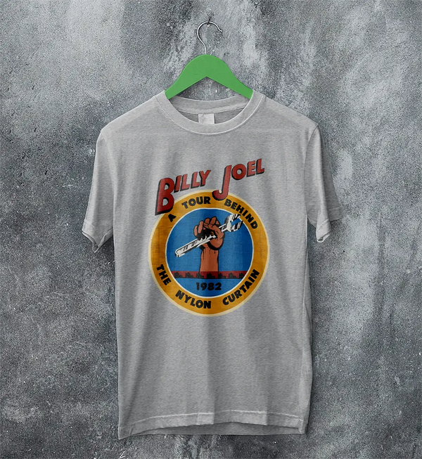 Billy Joel Tour T-Shirt The Nylon Curtain Billy Joel Shirt 80s Concert Merch
