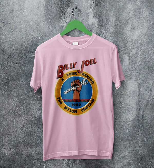 Billy Joel Tour T-Shirt The Nylon Curtain Billy Joel Shirt 80s Concert Merch