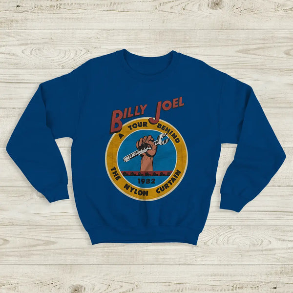 Billy Joel Tour Sweatshirt The Nylon Curtain Billy Joel Shirt 80s Concert Merch