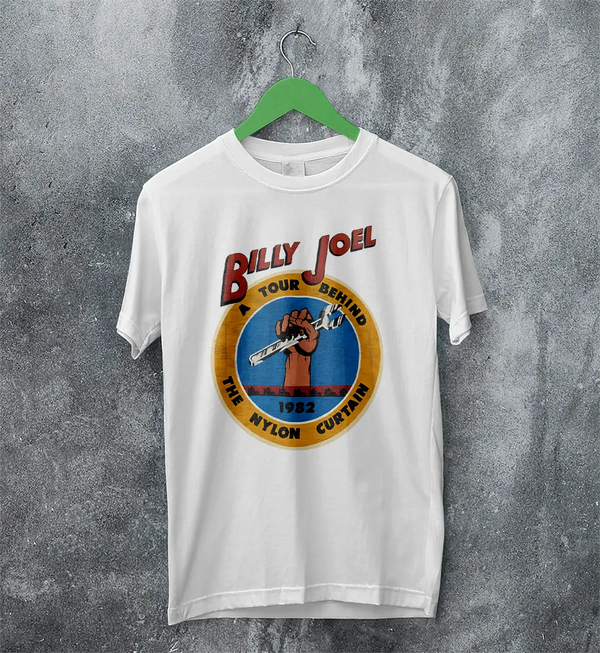 Billy Joel Tour T-Shirt The Nylon Curtain Billy Joel Shirt 80s Concert Merch