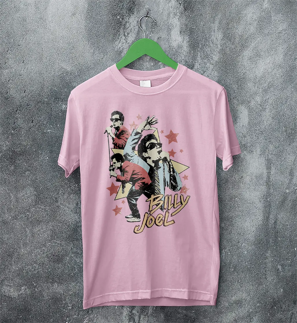 Billy Joel Star T-Shirt Live Concert Billy Joel Shirt Vintage Music Legend Style