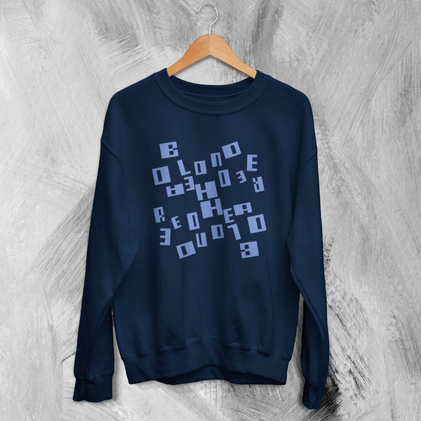 Blonde Redhead Sweatshirt Indie Band Sweater 3 O'Clock Shirt Album Logo