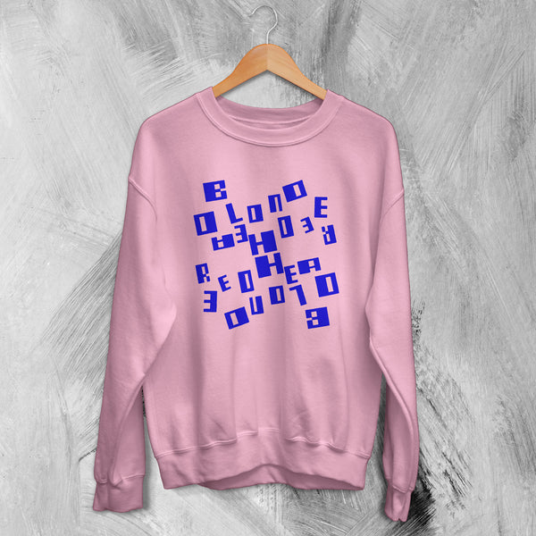 Blonde Redhead Sweatshirt Indie Band Sweater 3 O'Clock Shirt Album Logo