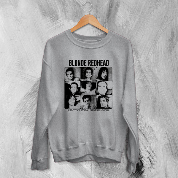 Blonde Redhead Sweatshirt Melody of Certain Damaged Lemons Sweater Tour Shirt