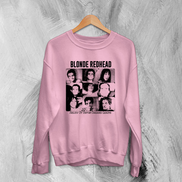 Blonde Redhead Sweatshirt Melody of Certain Damaged Lemons Sweater Tour Shirt