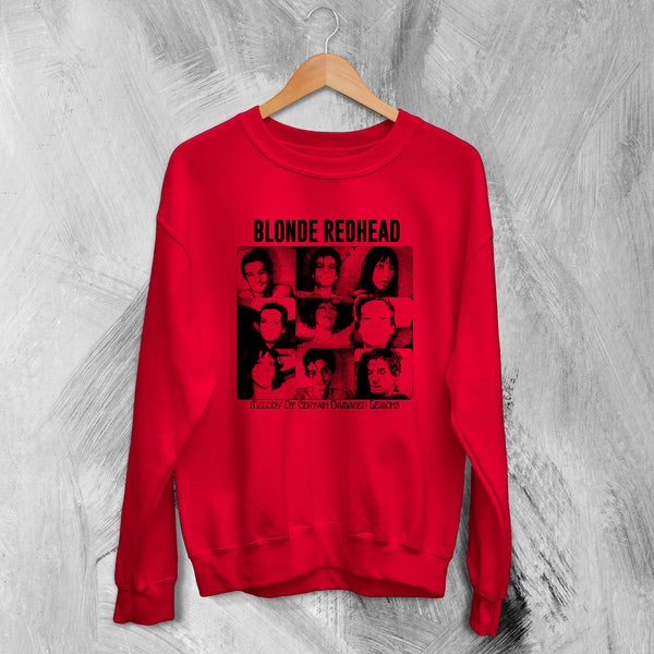 Blonde Redhead Sweatshirt Melody of Certain Damaged Lemons Sweater Tour Shirt