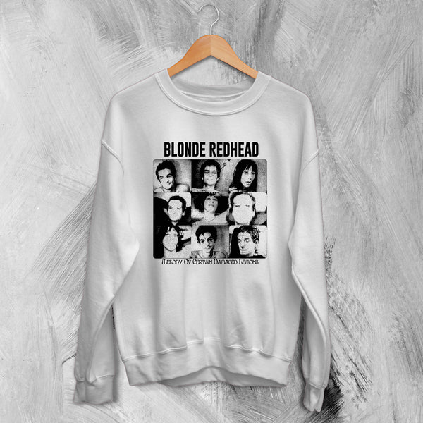 Blonde Redhead Sweatshirt Melody of Certain Damaged Lemons Sweater Tour Shirt
