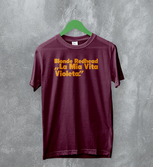 Blonde Redhead T-Shirt La Mia Vita Violenta Tee Tour Shirt Indie Band