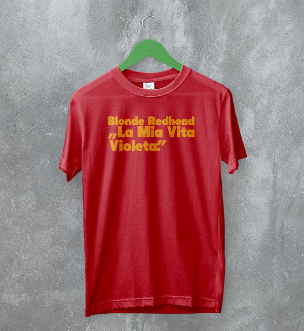 Blonde Redhead T-Shirt La Mia Vita Violenta Tee Tour Shirt Indie Band