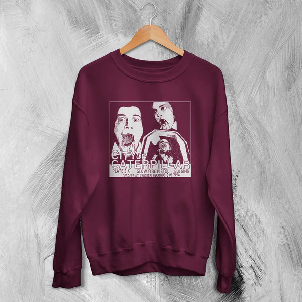 City of Caterpillar Sweatshirt Tour Concert Shirt Vintage Screamo Graphic Tee