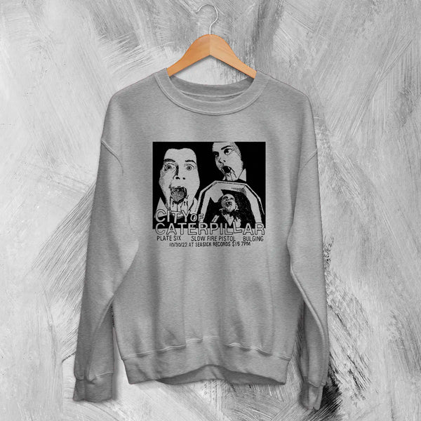 City of Caterpillar Sweatshirt Tour Concert Shirt Vintage Screamo Graphic Tee