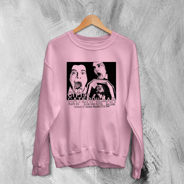 City of Caterpillar Sweatshirt Tour Concert Shirt Vintage Screamo Graphic Tee