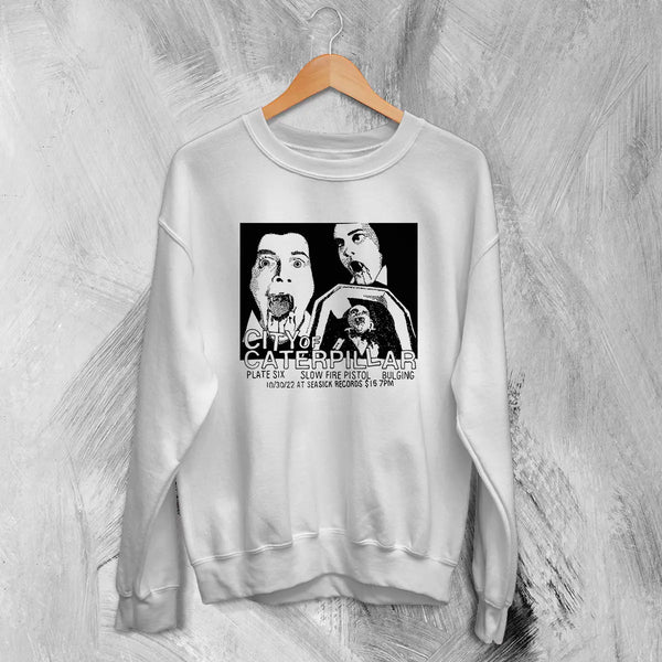 City of Caterpillar Sweatshirt Tour Concert Shirt Vintage Screamo Graphic Tee
