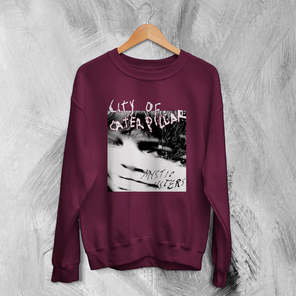 City of Caterpillar Sweatshirt Mystic Sisters Shirt Screamo Album Concert Graphic Tee