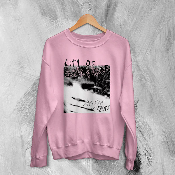 City of Caterpillar Sweatshirt Mystic Sisters Shirt Screamo Album Concert Graphic Tee