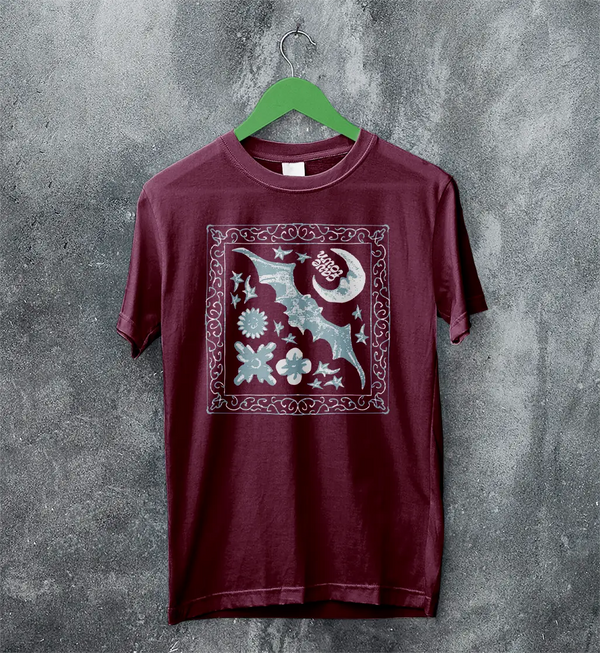 Cavetown T-Shirt Dark Bat Moon Shirt Indie Rock Cavetown Music Merch