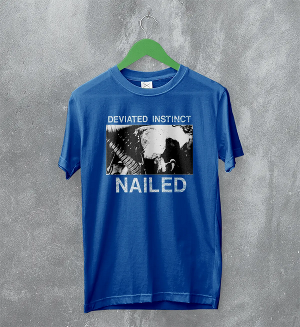 Deviated Instinct Nailed T-Shirt Extreme Metal Album Deviated Instinct Shirt