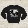 Deviated Instinct Nailed Sweatshirt Extreme Metal Album Deviated Instinct Shirt
