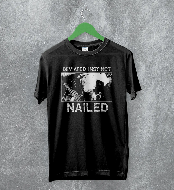 Deviated Instinct Nailed T-Shirt Extreme Metal Album Deviated Instinct Shirt