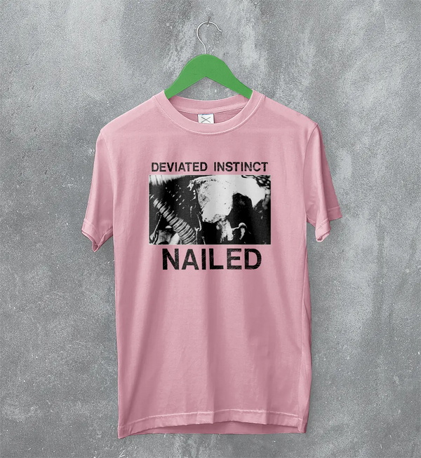 Deviated Instinct Nailed T-Shirt Extreme Metal Album Deviated Instinct Shirt