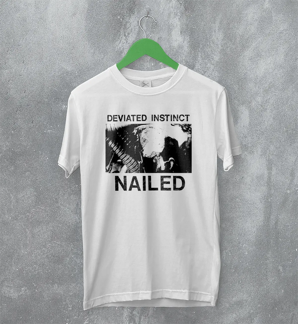 Deviated Instinct Nailed T-Shirt Extreme Metal Album Deviated Instinct Shirt