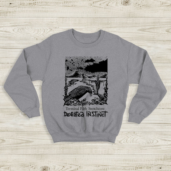 Deviated Instinct Terminal Filth Stenchcore Sweatshirt Metal Music Deviated Instinct Shirt