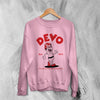 Devo Sweatshirt De-Evolution Sweater New Wave Shirt 80s Band Logo