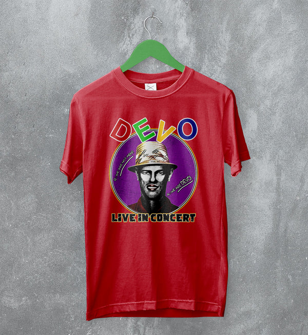 Devo Bootleg T-Shirt Live in Concert Tee Tour Devo Shirt New Wave Band