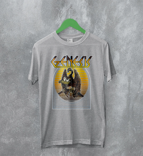 Genesis Dragon T-Shirt Art Genesis Shirt Rock Music Tee
