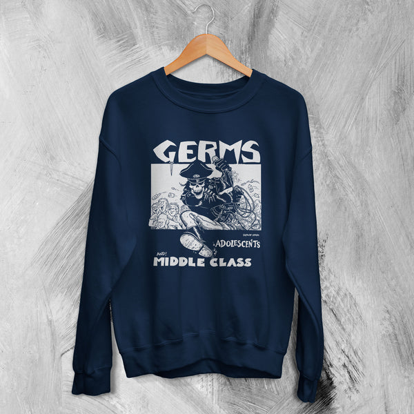 Germs Sweatshirt Adolescents Sweater And! Middle Class Shirt Punk Concert