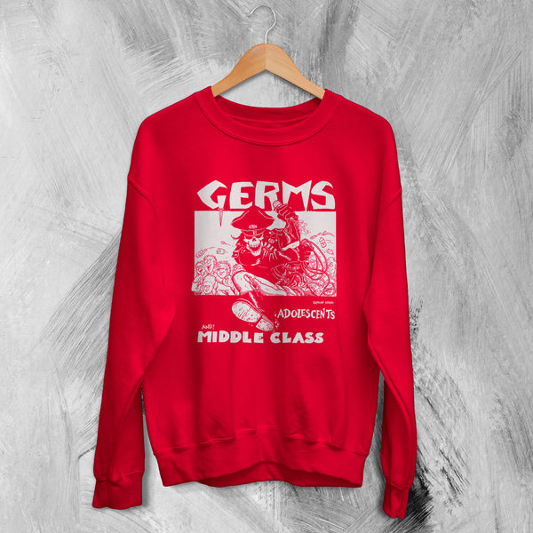 Germs Sweatshirt Adolescents Sweater And! Middle Class Shirt Punk Concert