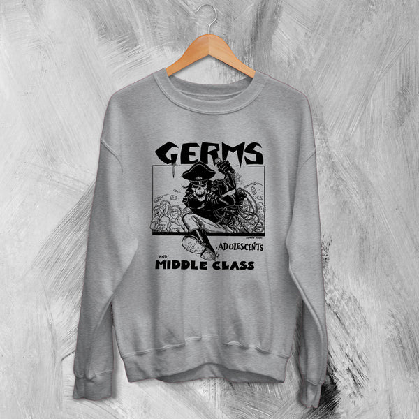 Germs Sweatshirt Adolescents Sweater And! Middle Class Shirt Punk Concert