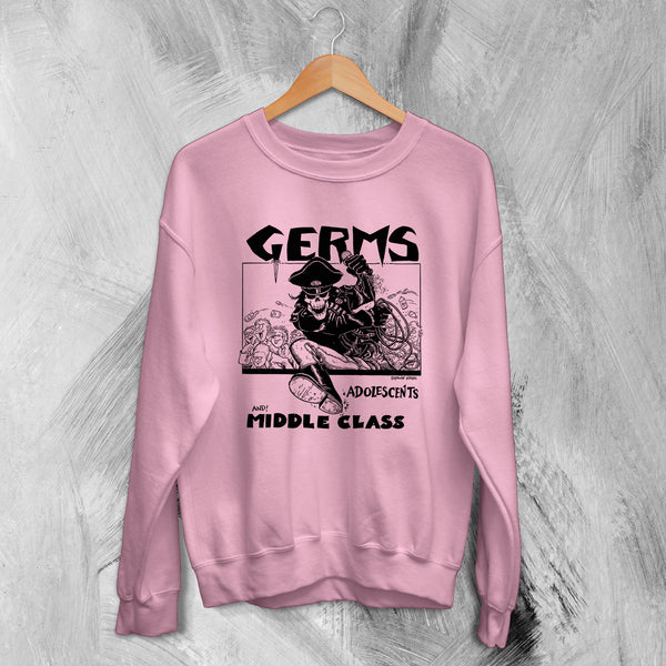 Germs Sweatshirt Adolescents Sweater And! Middle Class Shirt Punk Concert