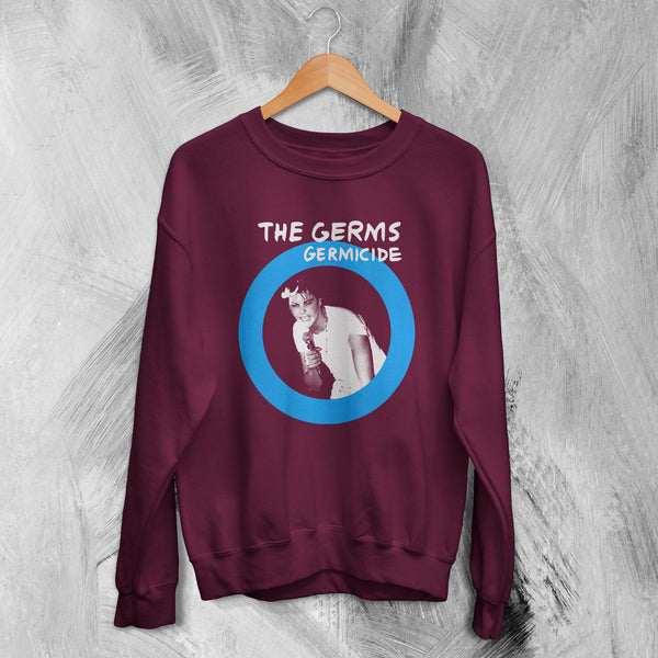 Germs Sweatshirt Germicide Sweater Darby Crash Shirt 80s Hardcore Album