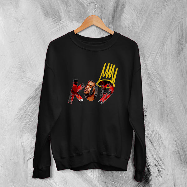 Logo J Cole Sweatshirt Rapper Tour Sweater J Cole Shirt KOD Rap Merch