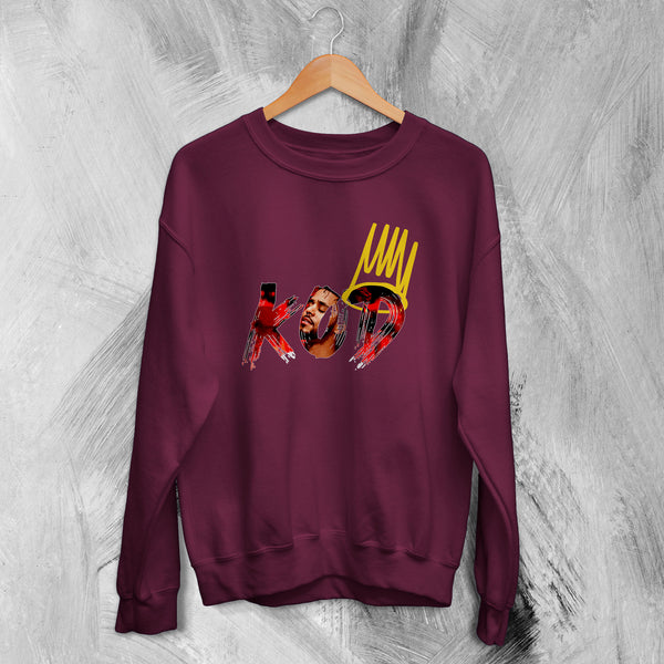 Logo J Cole Sweatshirt Rapper Tour Sweater J Cole Shirt KOD Rap Merch
