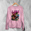 Bootleg J Cole Sweatshirt Crooked Smile Sweater Vintage Tour Rap Shirt