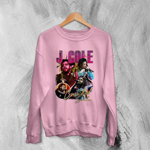 Bootleg J Cole Sweatshirt Crooked Smile Sweater Vintage Tour Rap Shirt