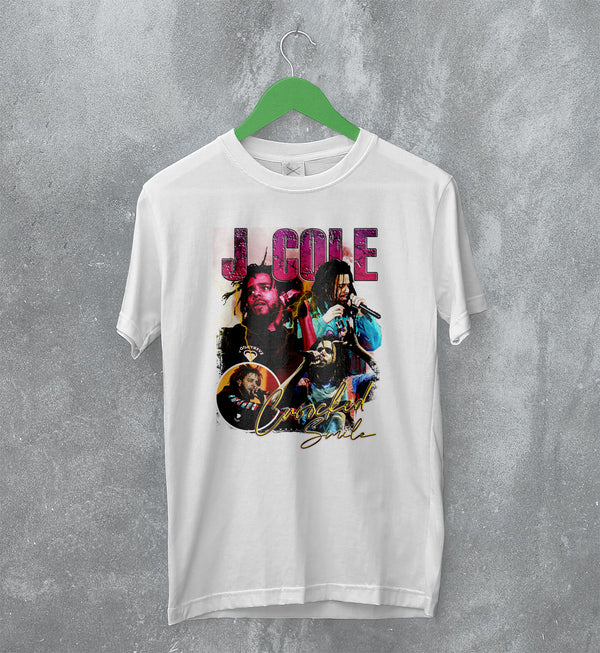 Bootleg J Cole T-Shirt Crooked Smile Tee Tour Rap Shirt Vintage JCole
