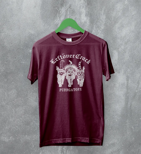 Leftover Crack T-Shirt Purrgatory Shirt Forever Cat Rock Music Merch