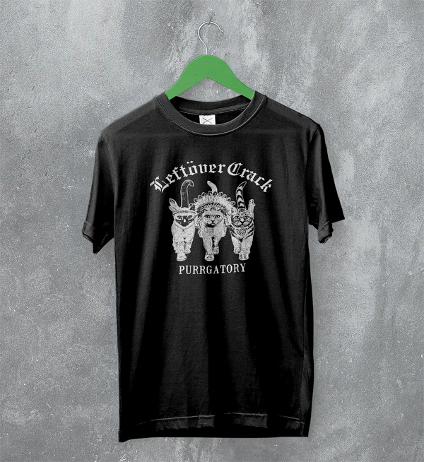 Leftover Crack T-Shirt Purrgatory Shirt Forever Cat Rock Music Merch