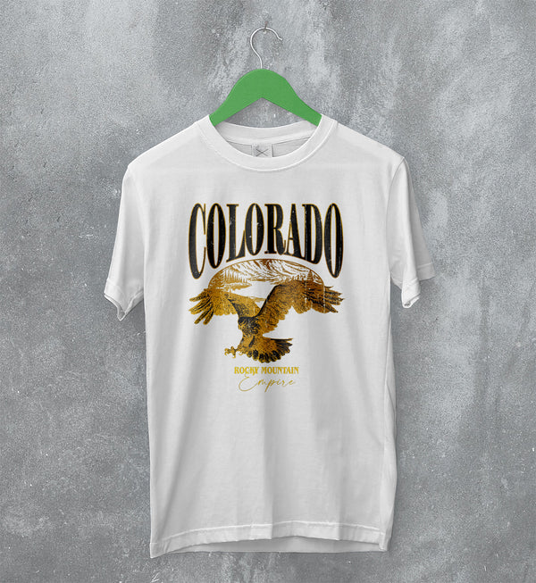 Nature T-Shirt Rocky Mountain Tee Colorado Shirt Eagle Wildlife Print