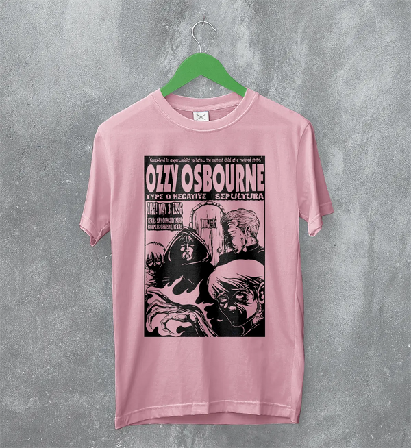 Ozzy Osbourne Concert T-Shirt Type O Negative Shirt Metal Sepulture Tour Merch