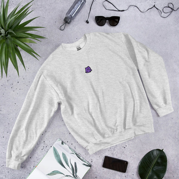 Gengar Embroidered Pokémon Sweatshirt – Minimalist Gen 1 Style