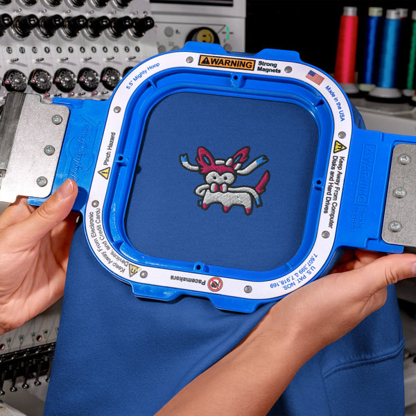 Sylveon Embroidered Pokémon Sweatshirt – Shiny Sylveon Minimalist Gen 1 Style