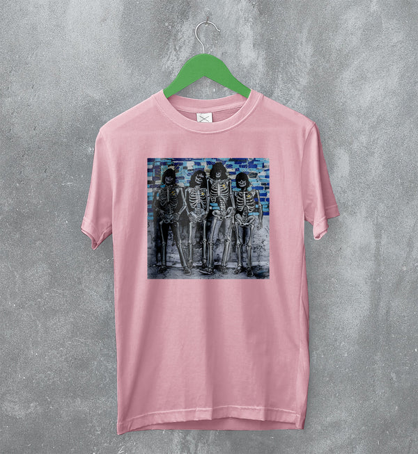 Ramones T-Shirt Skeleton Band Tee 70s Punk Rock Shirt Concert Merch