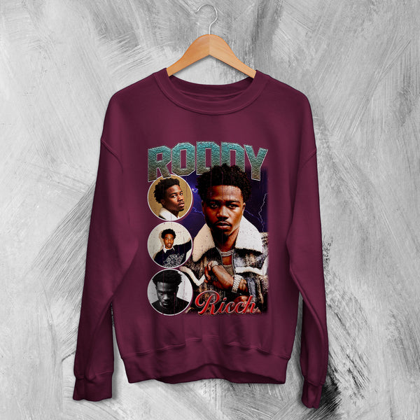 Roddy Ricch Bootleg Sweatshirt Trap Rap Sweater Roddy Ricch Shirt Tour