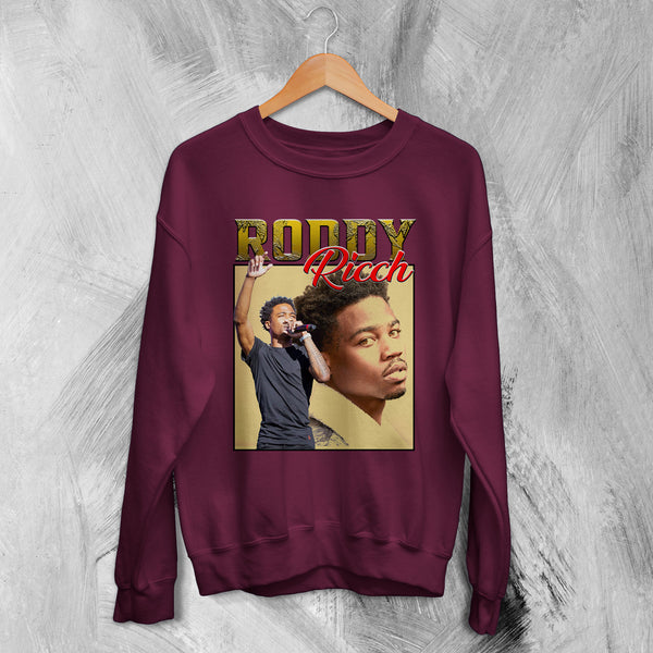 Roddy Ricch Bootleg Sweatshirt Rap Sweater Roddy Ricch Shirt Tour Streetwear